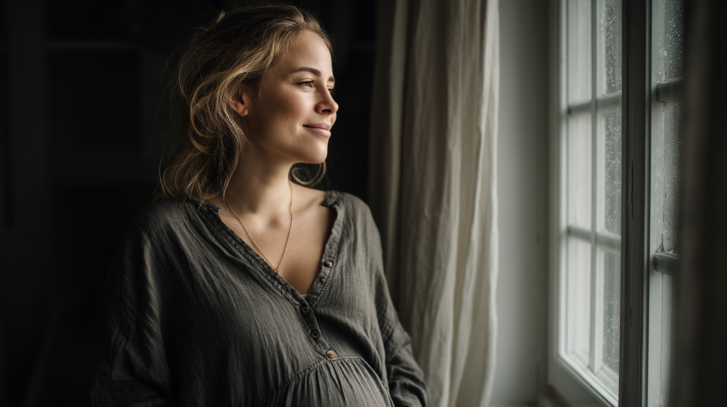 contentcreationteamkova pregnant woman standing indoors in casu 2a4af152 6c7b 48a8 ad8c 78ef22b471d9